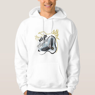 Lone hunter majestueuze vogelblauw hoodie