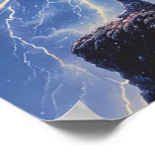 Lone Knight in het Storm Poster (Hoek)