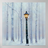 Lone Lamppost - Melancholy Art Design Poster (Voorkant)