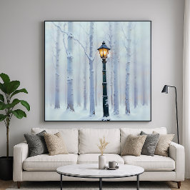Lone Lamppost - Melancholy Art Design Poster