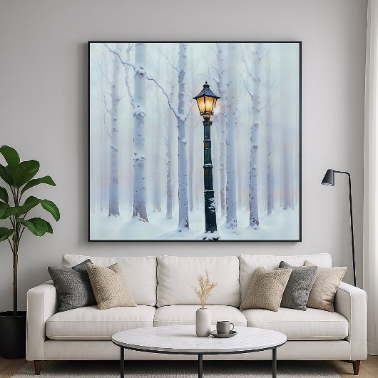 Lone Lamppost - Melancholy Art Design Poster
