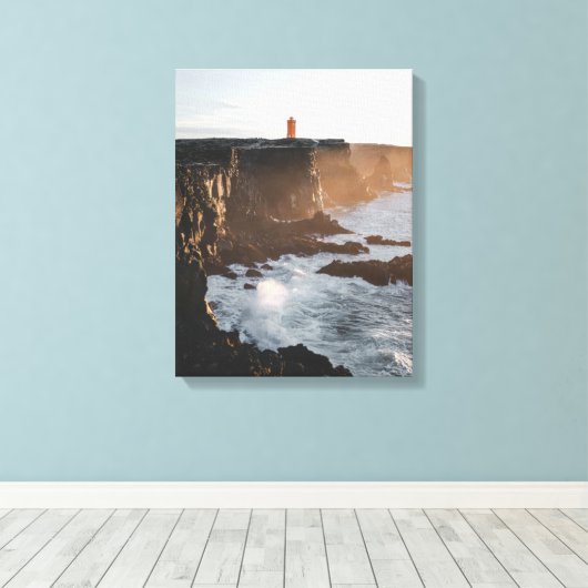 Lone Lighthouse Canvas Afdruk (Insitu (Houten vloer))