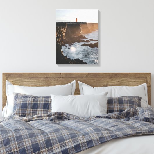 Lone Lighthouse Canvas Afdruk (Insitu (Slaapkamer))