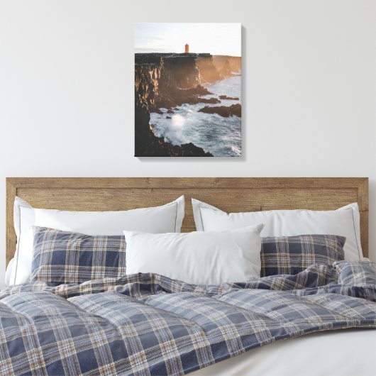 Lone Lighthouse Canvas Afdruk (Insitu (Slaapkamer))