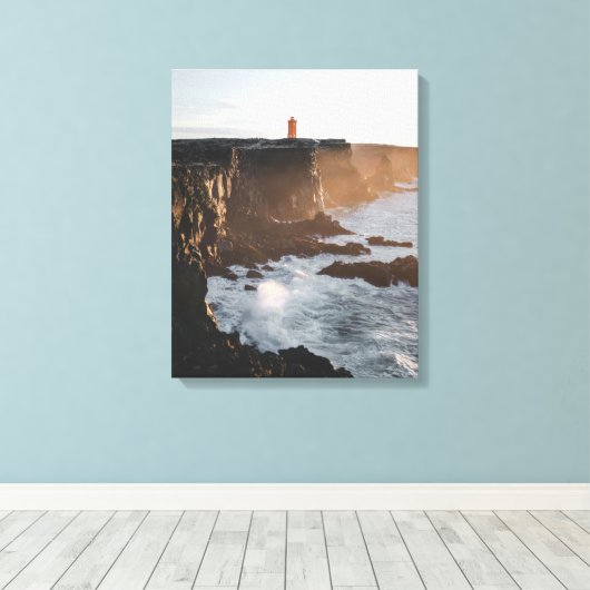 Lone Lighthouse Canvas Afdruk (Insitu (Houten vloer))