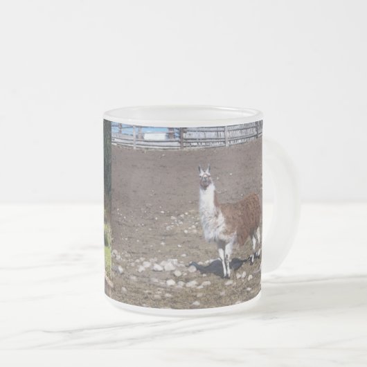 Lone Lllama Matglas Koffiemok (Voorkant rechts)