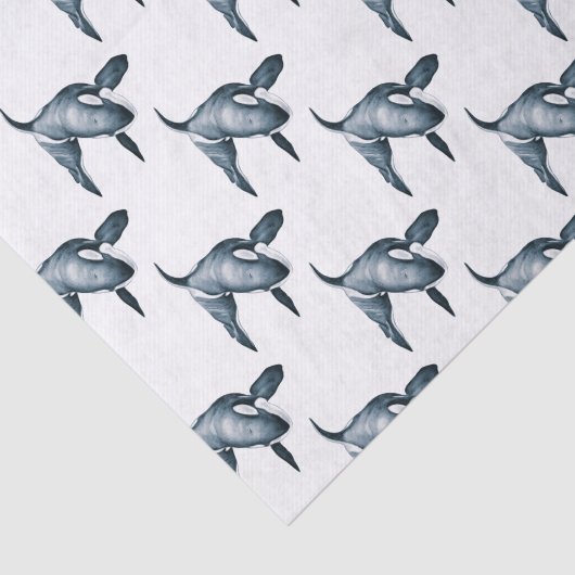 Lone Orca Tissuepapier (Detail)