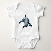 Lone Orca Whale Romper (Voorkant)