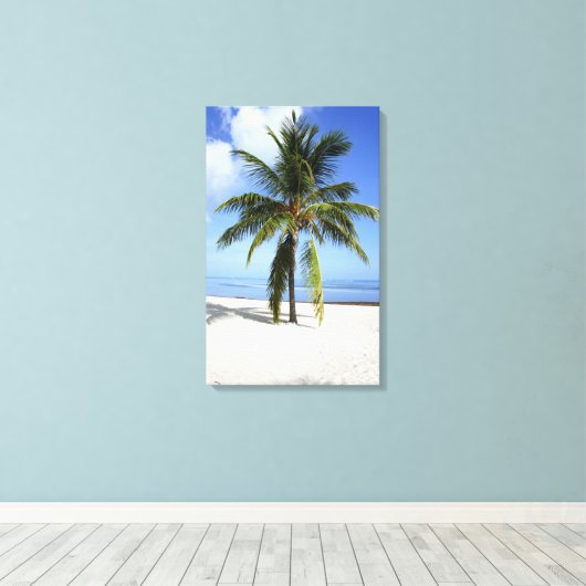 Lone Palm Canvas Afdruk (Insitu (Houten vloer))