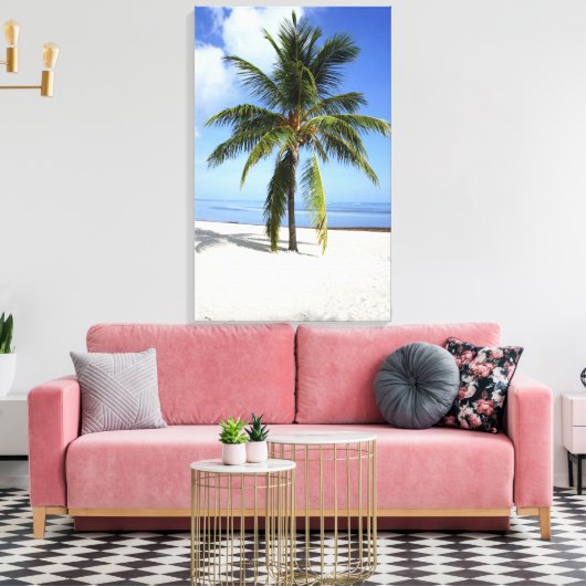 Lone Palm Canvas Afdruk (Insitu (Woonkamer))
