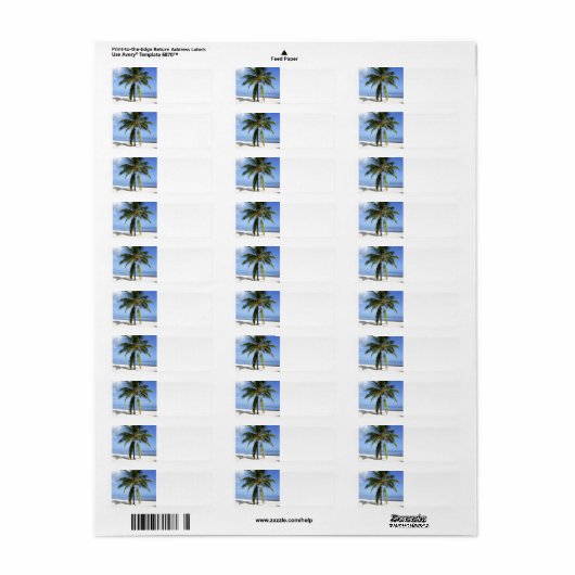 Lone Palm Etiket (Full Sheet)