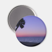 Lone Palm in het Paars Magneet (Voorkant / Achterkant)