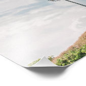 Lone Palm onder Blue Sky | minimalistisch tropisch Foto Afdruk (Hoek)