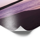 Lone palm tree at sunset, Coconut Grove strand 2 Foto Afdruk (Hoek)