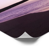 Lone palm tree at sunset, Coconut Grove strand 2 Poster (Hoek)