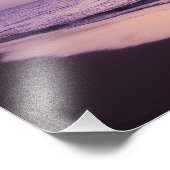 Lone palm tree at sunset, Coconut Grove strand Foto Afdruk (Hoek)