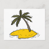 Lone Palm Tree Briefkaart (Voorkant)