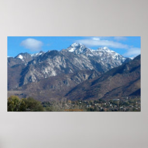 Lone Peak Mountain Utah 2012 22x12 print