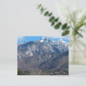 Lone Peak Mountain Utah 2012-postkaart Briefkaart (Staand voorkant)