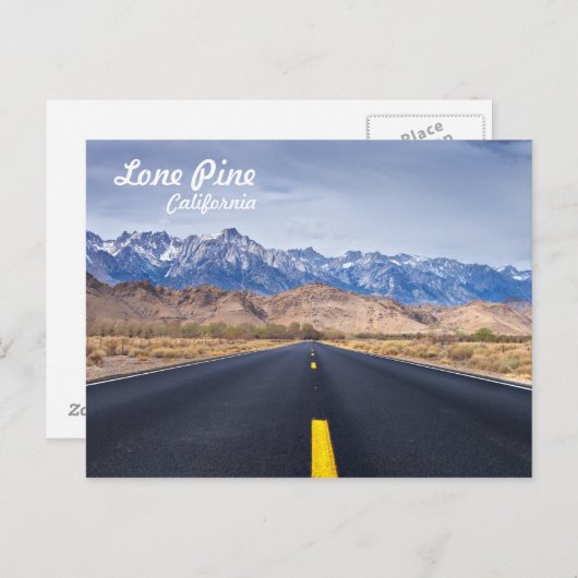 Lone Pine California Briefkaart (Voorkant / Achterkant)
