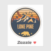 Lone Pine, Californië Sticker (Vel)