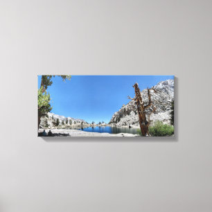 Lone Pine Lake - Mt Whitney Trail - Sierra Nevada Canvas Afdruk
