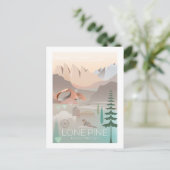 Lone Pine Mount Whitney Briefkaart (Staand voorkant)