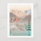 Lone Pine Mount Whitney Briefkaart (Voorkant)