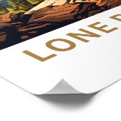 Lone Pine Peak California Reisprint Poster (Hoek)