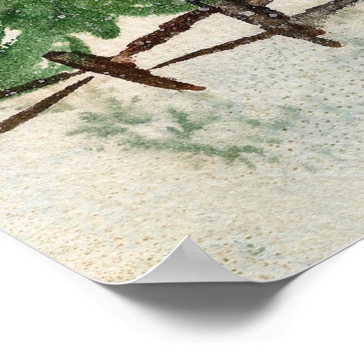 Lone Pine Snowy Tree Print (Hoek)