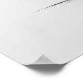 Lone Pine Tree moderne zwarte lijn kunst minimalis Poster (Hoek)