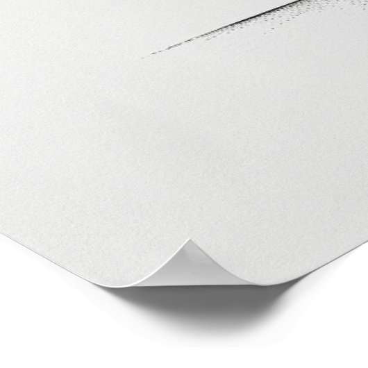 Lone Pine Tree moderne zwarte lijn kunst minimalis Poster (Hoek)