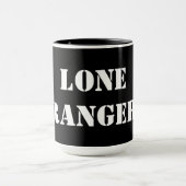Lone Ranger Black 15 oz Ringer Mok (Midden)