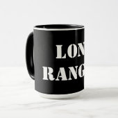 Lone Ranger Black 15 oz Ringer Mok (Voorkant links)