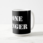 Lone Ranger Black 15 oz Ringer Mok (Voorkant rechts)