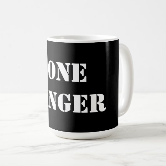 Lone Ranger Black 15 oz Ringer Mok (Voorkant rechts)