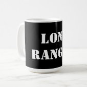 Lone Ranger Black 15 oz Ringer Mok (Voorkant links)