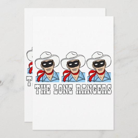 Lone Rangers Kaart (Voorkant / Achterkant)