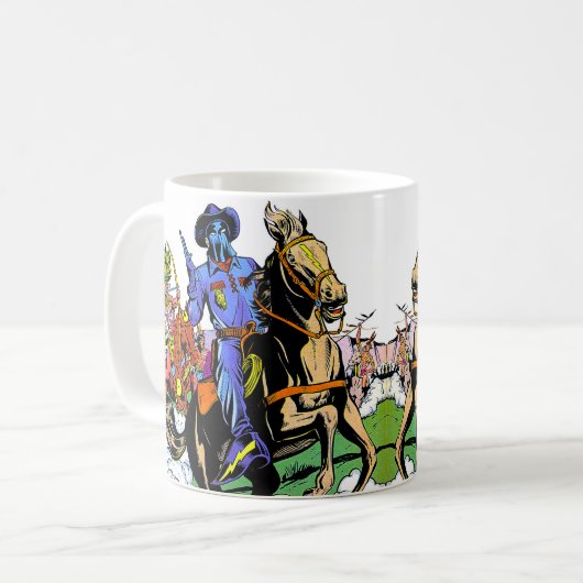 Lone Rider en de Apache  strips Koffiemok (Voorkant links)
