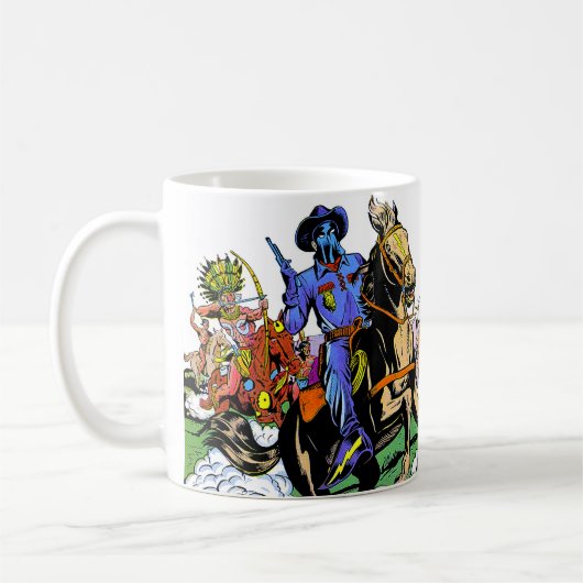 Lone Rider en de Apache  strips Koffiemok (Links)