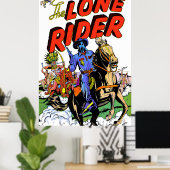 Lone Rider en de Apache  strips Poster (Thuiskantoor)