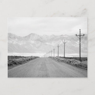 Lone Road en Power Lines   San Juan-gebergte Briefkaart