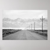 Lone Road en Power Lines | San Juan-gebergte Poster (Voorkant)