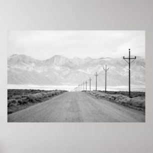 Lone Road en Power Lines   San Juan-gebergte Poster