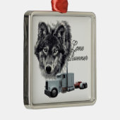 Lone Runner Metalen Ornament (Rechts)