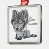 Lone Runner Metalen Ornament (Links)