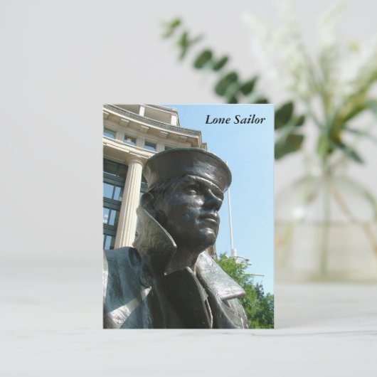 Lone Sailor Briefkaart (Staand voorkant)