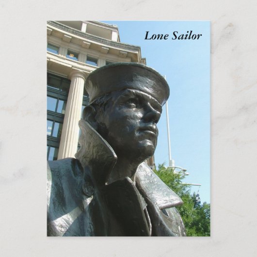 Lone Sailor Briefkaart (Voorkant)