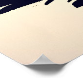 Lone Samurai tussen vallende Sakura Poster (Hoek)