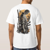 Lone Samurai Warrior T-shirt (Achterkant)